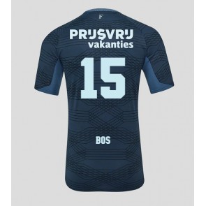 Feyenoord Jordan Bos #15 Replica Away Stadium Shirt 2025-26 Short Sleeve